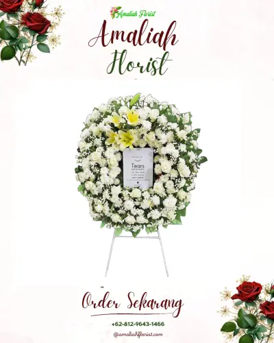 Krans Bunga Duka Cita di Handil Jaya